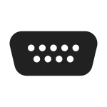 Serial Port SVG Icon